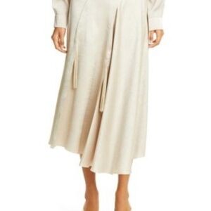 Vince champagne Midi Skirt with Tassels